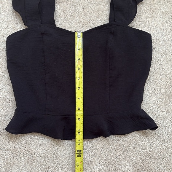 Altar'd State Black Ruffle Tank Top - Picture 6 of 6